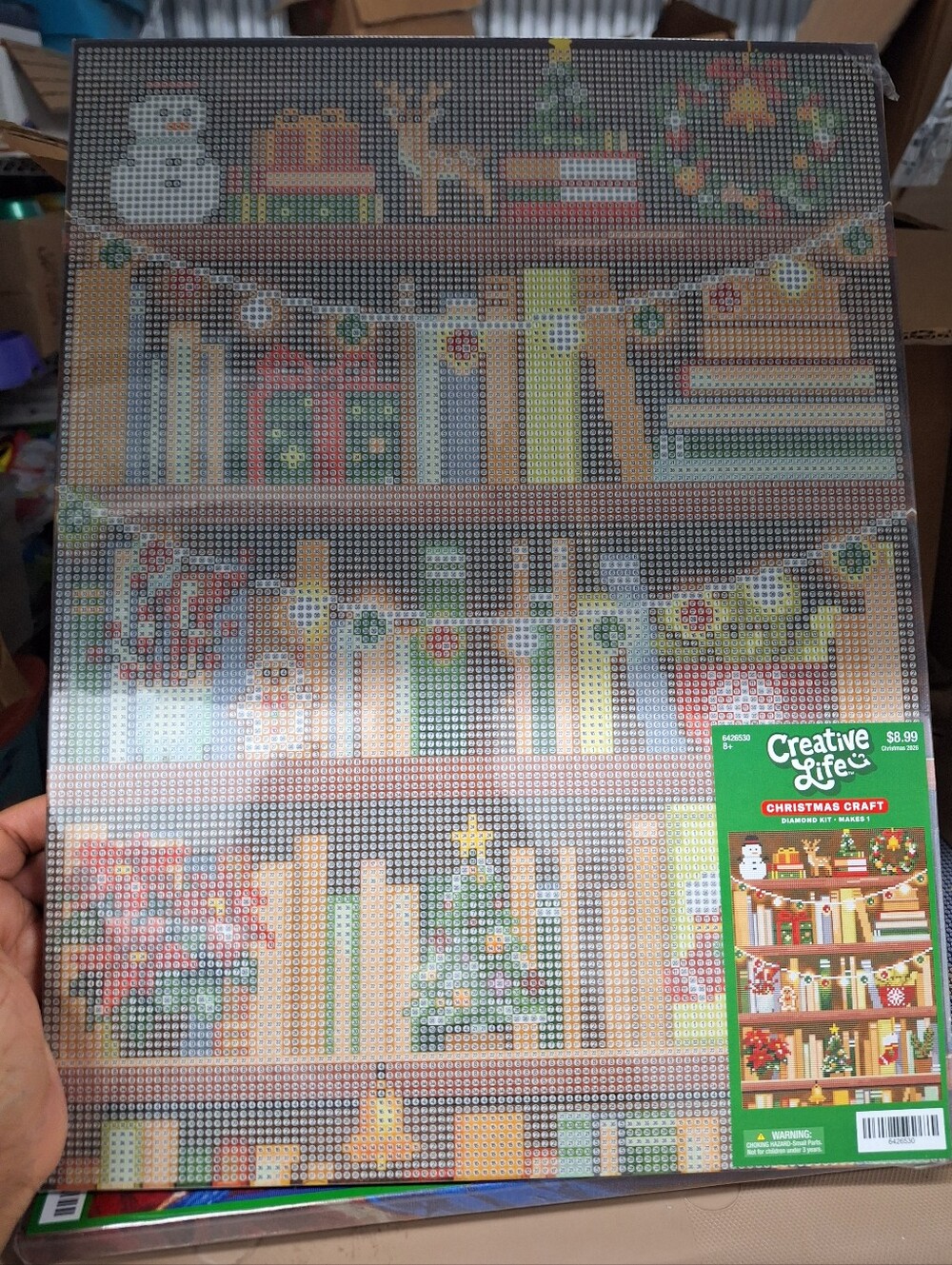 Hobby Lobby 2026 Christmas Bookshelf Diamond Painting Art Craft Kit VIRAL New